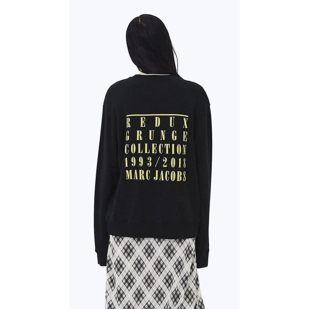 XS NIRVANA Lawsuit 2018 NOS Marc Jacobs Redux Grunge Sweatshirt‎ Unisex-Oversize - Picture 4 of 12
